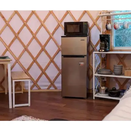 Private Yurt with AC & Heating.