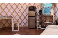 Private Yurt with AC & Heating.