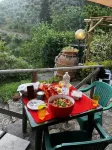 Ancient Tuscan style country house with a view of the Pisan Mountains