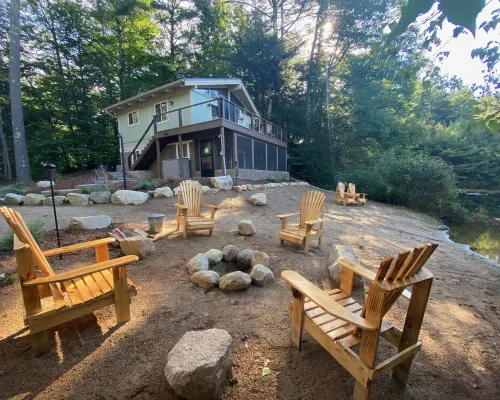 White Mountains Waterfront Chalet w/ Private Beach Hotels in Madison