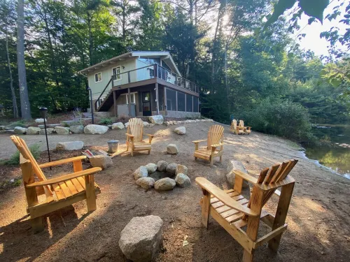 White Mountains Waterfront Chalet w/ Private Beach Hotels in Madison