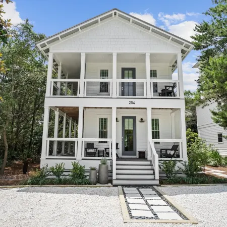 30A Blue 3Br-3BA -3 Min Walk to Public Beach-Golf Cart Option-Pool