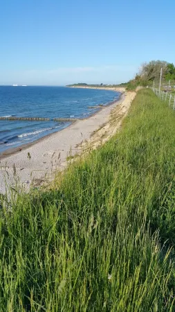 Fully equipped, large 3.5 room apartment just 350 m from the Baltic Sea