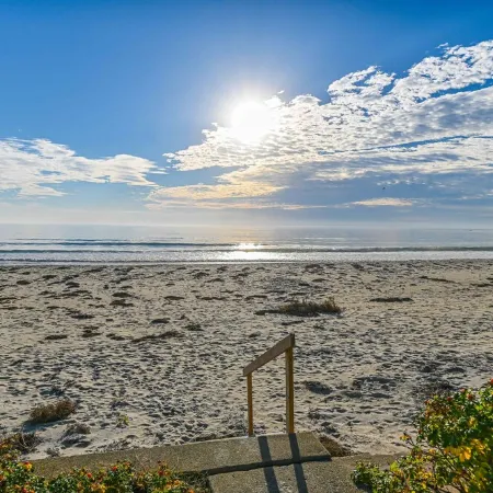 Second Floor Apartment Across from the Beach with Private Access to Beach!!!