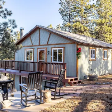 Rustic-Luxury Cabin with Fireplace, Deck Views & Wildlife Watching