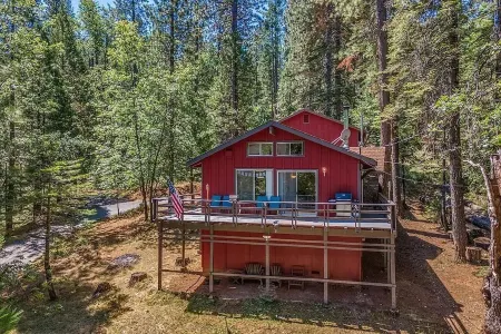 Little Red Cabin in Arnold California