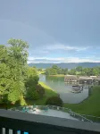 Lakefront SML penthouse with stunning mountain-lake views, pools, beach, + more!