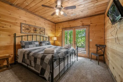 Mountain Views and Fire Pit Access - Serene Rustic Retreat