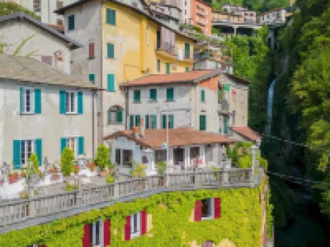 Terrace on Orrido di Nesso Waterfall by Rent All Como Hotels in Nesso