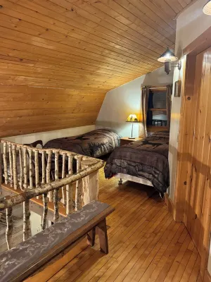 Serenity cabin at Crooked Creek Hotels near Whispering Winds Winery