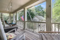 "The Palms" is nestled on a secluded half acre in the forest.  ThePalmsHouse.com
