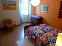 Spacious and charming with outside terrace. Very central. Free parking nearby.