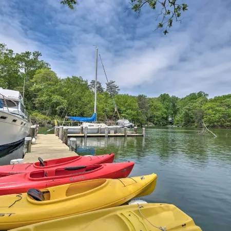 2 Mi to Lighthouse Waterfront Home with Dock!