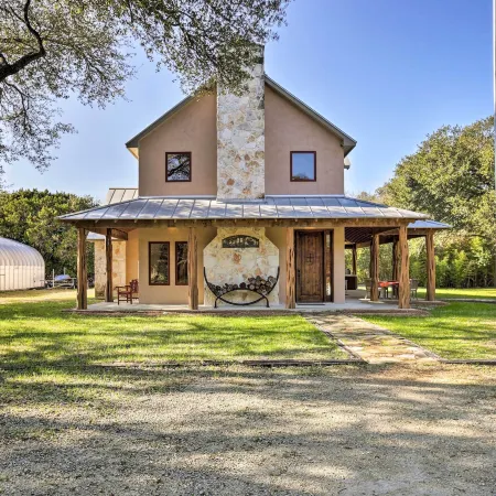 Riverfront Blanco Home w/ Shaded Porch + Hot Tub