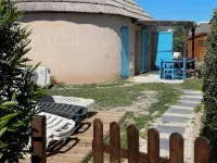 Mas 6/7 pers Air-conditioned; Garden; Swimming pool 5 min beach Barcares ILE DES PECHEURS