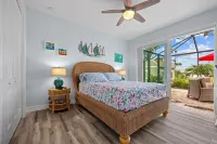 Seaside Sunset Oasis Open Concept Pool House With Lanai & Private Fenced In Yard