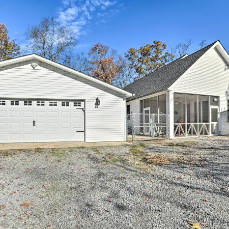 Country-Chic Home w/ Fire Pit, Steps to Lake!