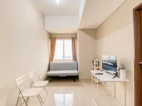 Cream Tone 1BR at Royal Sentul Park Apartment By Travelio