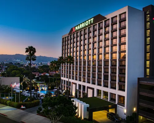 Beverly Hills Marriott Hotels near Playboy Mansion