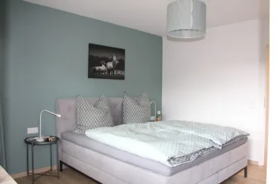 Freshly renovated, bright and friendly apartment with a view of the woods