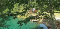 私人藍色山頂湖畔豪華露營小屋 - 小木屋