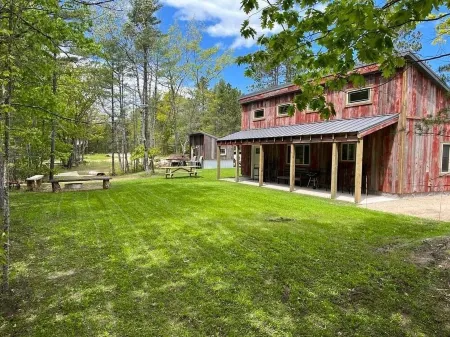 Modern Cabin Retreat Across from Lake Superior Beach Access