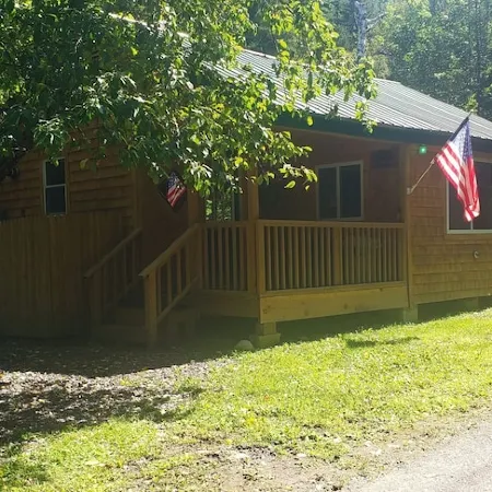 Snowmobilers private cabin, on the trails