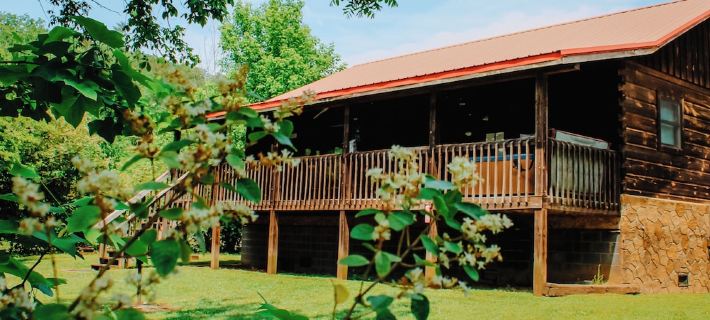 "Sweet Life" Log Cabin Creekside, Trout Fishing, Foosball, Hot Tub and Firepit Hotels in Cosby