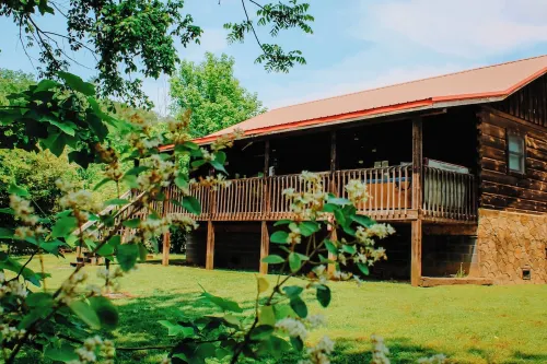 'Sweet Life'  *Log Cabin on Cosby Creek with Wifi No contact check in