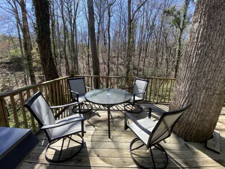 Cozy historic cottage in the woods. 10 minute walk to town Отели в г. Трион