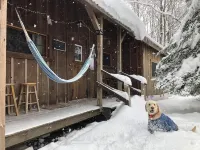 Cottage 7min to Ski Stratton-Wood Stove,Starry Skies,Fire Pit,Views,Dogs OK