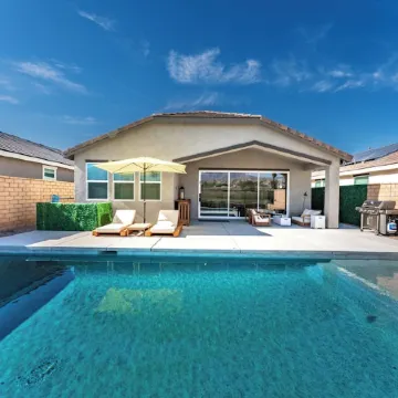 Serene Poolside Retreat, Sunset View & Patio Life