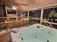 Free Wood! Walk to Town! Hot Tub, Arcade Pub, Fire Pit! Private, Gated Community