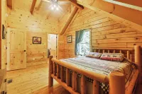 Private & Wooded Cabin with Eat-In Kitchen, Hot Tub, Fire Pit & Game Room