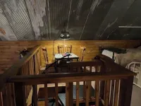 Cabin in the woods overlooking Grenada lake.