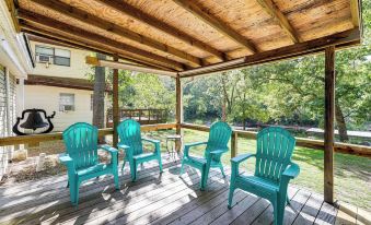 Deck + Dock Access: Lakefront Grove Cabin!