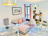 2-BEDROOM CITY CENTER APARTMENT FULLY EQUIPPED BALCONY ELEVATOR PRIVATE PARKING