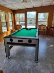Spacious and cozy home with gas fireplace, boat dock, and lake views