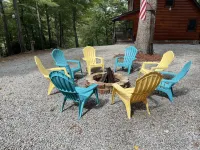 Log Cabin in a secure community in the beautiful Blue Ridge Mountains.