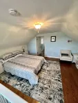 Peaceful farm retreat with hiking trails and farm animals.