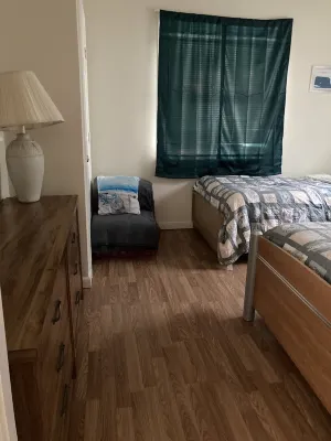 4.5 blocks to beach. Huge yard