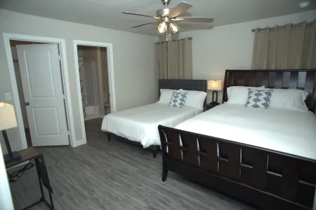 Brand new quiet cozy  furnished home in odessa Midland with TV in each room.