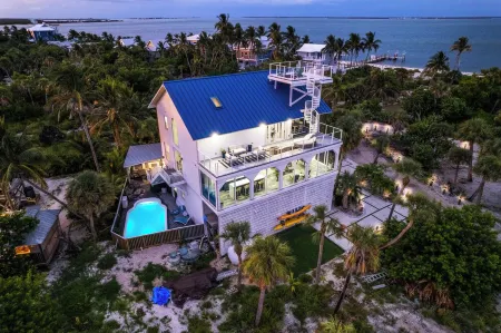 4 Bedroom Beach Home on a Private Island with a Private Pool
