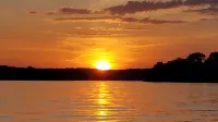 Cute family/ couples cabin with trailer parking and use of our dock in calm cove