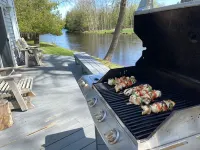 Pet-Friendly Riverfront Cabin on 5 Acres with Fast Wi-Fi in Central U.P..