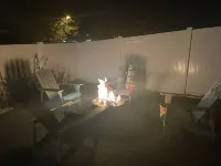 Brand New modern 3 story home with fenced in yard! Outdoor hot tub and firepit