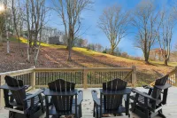 Golf Course Views and Game Room - Stunning Mountain Cabin Retreat