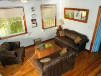 Private, beachfront house on 2.5 acres with fruit trees, owners nextdoor to help