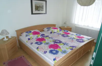 Beautiful fine apartment with garden, meadow, view of water and land