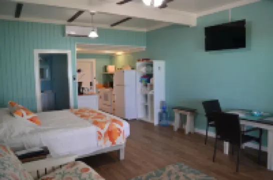 Beachfront large one bedroom studio, adjoining studio can be added to make 2/2. Hotels in 